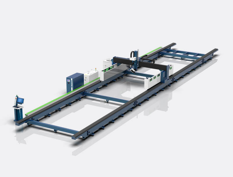 GF-26030三合一大幅面型钢光纤激光切割机
